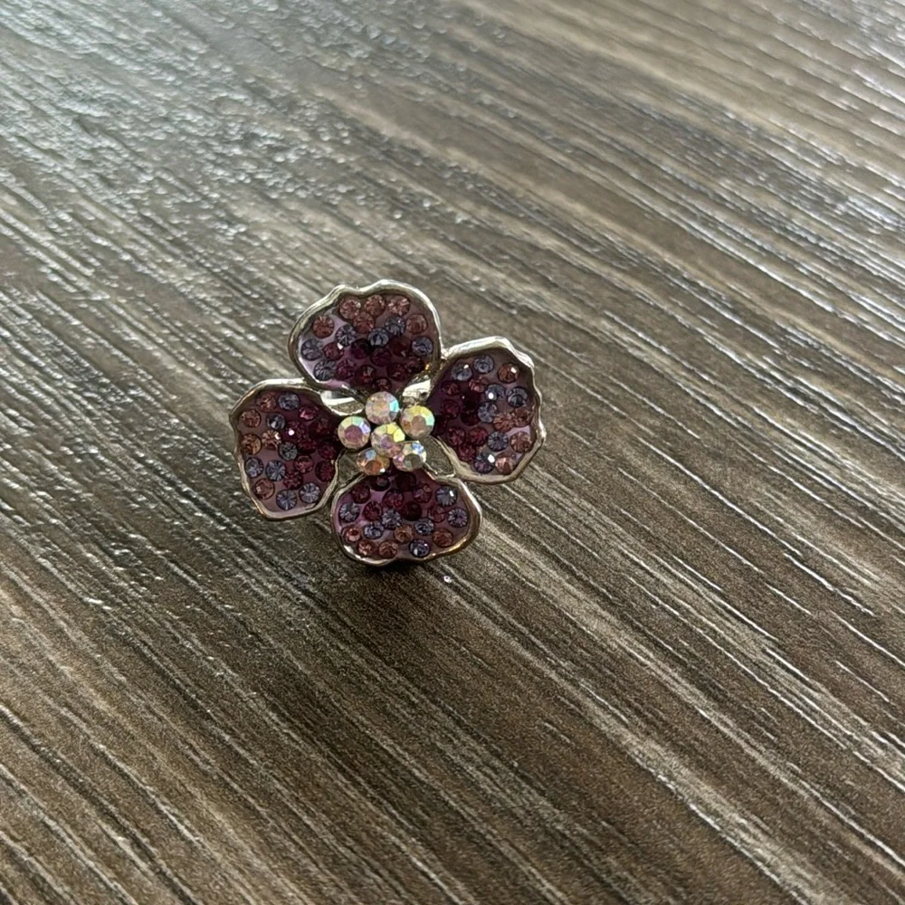 Purple Flower Ring